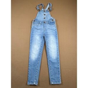 Vintage OshKosh Bgosh Denim Overalls - Girls Size 5 - Adjustable Straps, Buttons